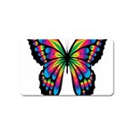 Abstract Animal Art Butterfly Magnet (Name Card) Front