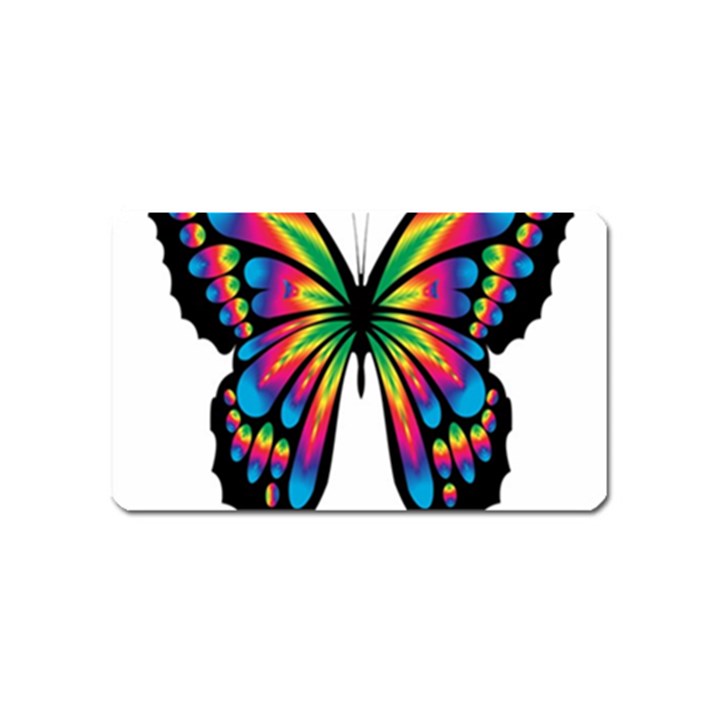 Abstract Animal Art Butterfly Magnet (Name Card)