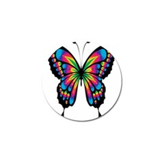 Abstract Animal Art Butterfly Golf Ball Marker by Simbadda