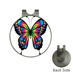 Abstract Animal Art Butterfly Hat Clips with Golf Markers Front