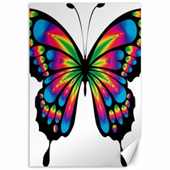 Abstract Animal Art Butterfly Canvas 12  X 18   by Simbadda