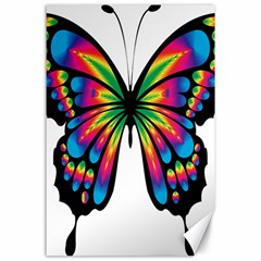 Abstract Animal Art Butterfly Canvas 24  X 36  by Simbadda