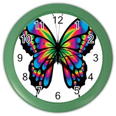 Abstract Animal Art Butterfly Color Wall Clocks by Simbadda