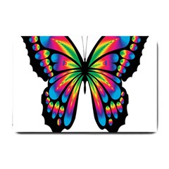 Abstract Animal Art Butterfly Small Doormat  by Simbadda