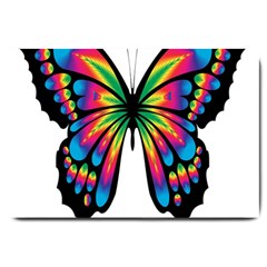 Abstract Animal Art Butterfly Large Doormat  by Simbadda