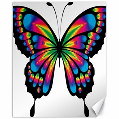 Abstract Animal Art Butterfly Canvas 11  X 14   by Simbadda