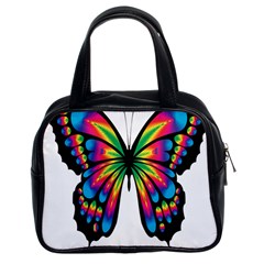 Abstract Animal Art Butterfly Classic Handbags (2 Sides) by Simbadda