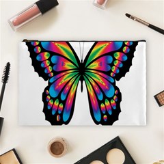 Abstract Animal Art Butterfly Cosmetic Bag (large)  by Simbadda