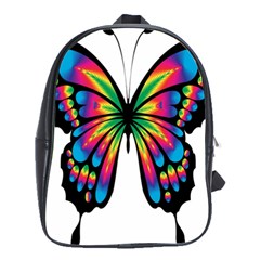 Abstract Animal Art Butterfly School Bag (large) by Simbadda