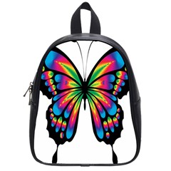 Abstract Animal Art Butterfly School Bag (small) by Simbadda