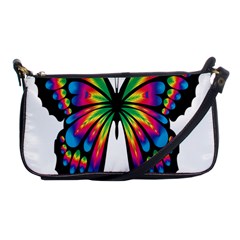 Abstract Animal Art Butterfly Shoulder Clutch Bags by Simbadda