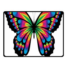 Abstract Animal Art Butterfly Fleece Blanket (small) by Simbadda