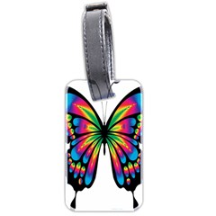 Abstract Animal Art Butterfly Luggage Tags (two Sides) by Simbadda