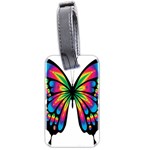 Abstract Animal Art Butterfly Luggage Tags (Two Sides) Back