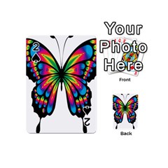 Abstract Animal Art Butterfly Playing Cards 54 (mini)  by Simbadda