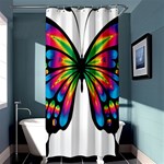 Abstract Animal Art Butterfly Shower Curtain 36  x 72  (Stall)  Curtain(36 X72 ) - 33.26 x66.24  Curtain(36 X72 )