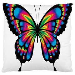 Abstract Animal Art Butterfly Large Cushion Case (one Side) by Simbadda