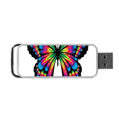 Abstract Animal Art Butterfly Portable Usb Flash (one Side) by Simbadda