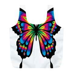 Abstract Animal Art Butterfly Full Print Recycle Bags (l)  by Simbadda