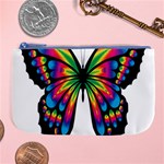 Abstract Animal Art Butterfly Large Coin Purse Front