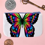 Abstract Animal Art Butterfly Large Coin Purse Back