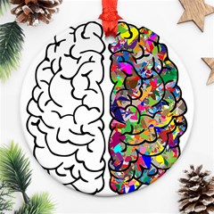 Brain Mind Anatomy Ornament (round) by Simbadda