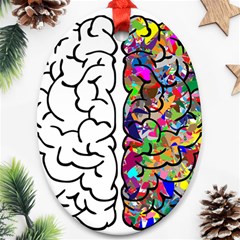 Brain Mind Anatomy Ornament (Oval)