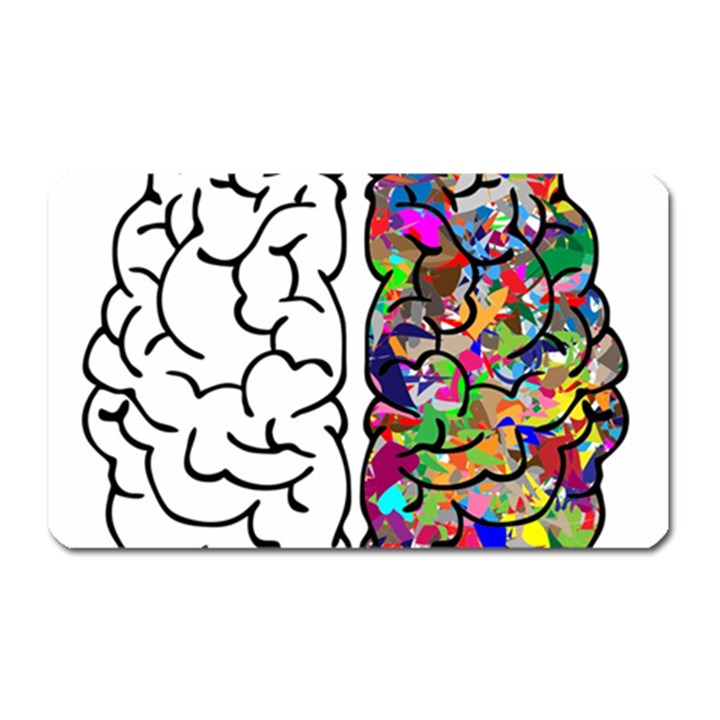 Brain Mind Anatomy Magnet (Rectangular)