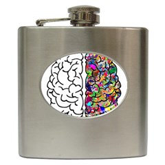 Brain Mind Anatomy Hip Flask (6 Oz)