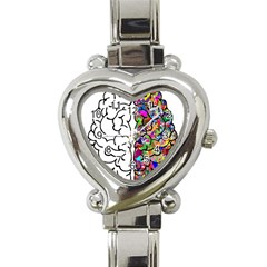 Brain Mind Anatomy Heart Italian Charm Watch by Simbadda