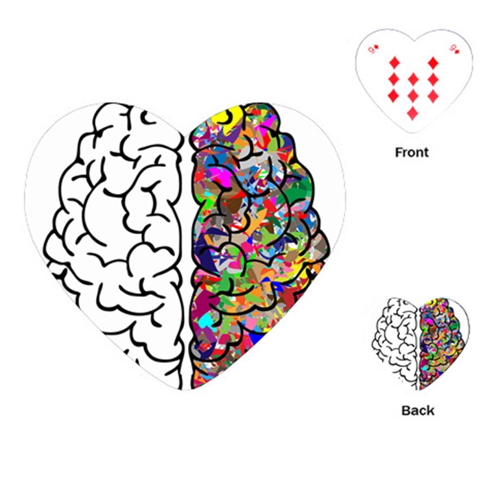 Brain Mind Anatomy Playing Cards (Heart) 