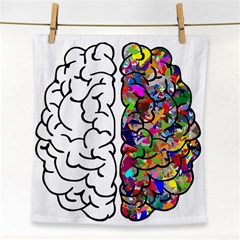 Brain Mind Anatomy Face Towel by Simbadda