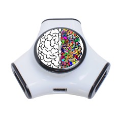 Brain Mind Anatomy 3-port Usb Hub by Simbadda