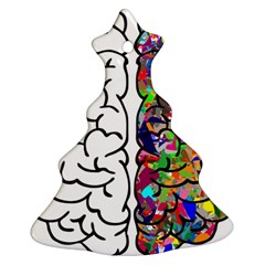 Brain Mind Anatomy Christmas Tree Ornament (two Sides) by Simbadda