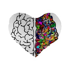 Brain Mind Anatomy Standard 16  Premium Heart Shape Cushions by Simbadda