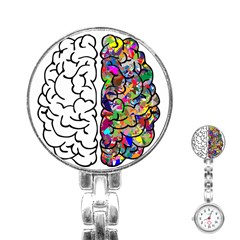 Brain Mind Anatomy Stainless Steel Nurses Watch by Simbadda