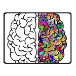 Brain Mind Anatomy Double Sided Fleece Blanket (Small)  45 x34  Blanket Front