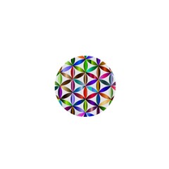 Flower Of Life Sacred Geometry 1  Mini Magnets