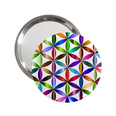 Flower Of Life Sacred Geometry 2 25  Handbag Mirrors by Simbadda