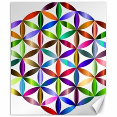 Flower Of Life Sacred Geometry Canvas 20  X 24   by Simbadda