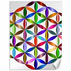 Flower Of Life Sacred Geometry Canvas 36  X 48   by Simbadda