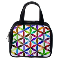 Flower Of Life Sacred Geometry Classic Handbags (one Side) by Simbadda