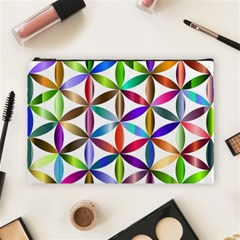 Flower Of Life Sacred Geometry Cosmetic Bag (Large) 