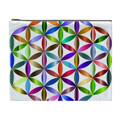 Flower Of Life Sacred Geometry Cosmetic Bag (xl) by Simbadda