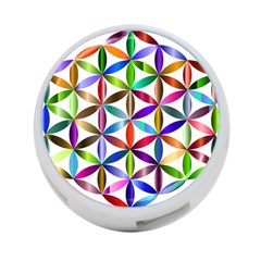 Flower Of Life Sacred Geometry 4-Port USB Hub (One Side)