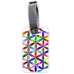 Flower Of Life Sacred Geometry Luggage Tags (two Sides) by Simbadda