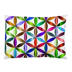 Flower Of Life Sacred Geometry Pillow Case (two Sides) by Simbadda