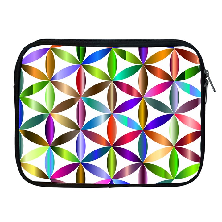 Flower Of Life Sacred Geometry Apple iPad 2/3/4 Zipper Cases