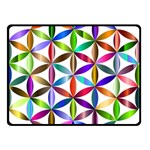 Flower Of Life Sacred Geometry Double Sided Fleece Blanket (Small)  45 x34  Blanket Front