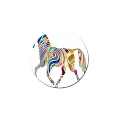 Horse Equine Psychedelic Abstract Golf Ball Marker (4 Pack) by Simbadda